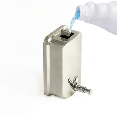 304 Stainless Steel Commercial Liquid Soap Hand Sanitiser Dispenser Wall Mount Bathroom Kitchen Office Hospital Restaurant 1000ml Payday Deals