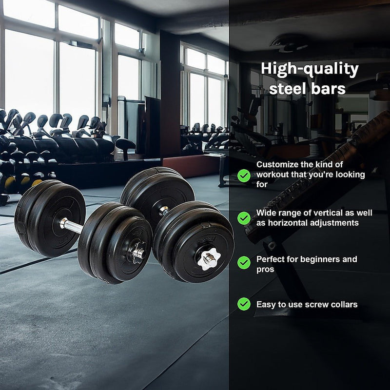 30KG Dumbbell Adjustable Weight Set Payday Deals