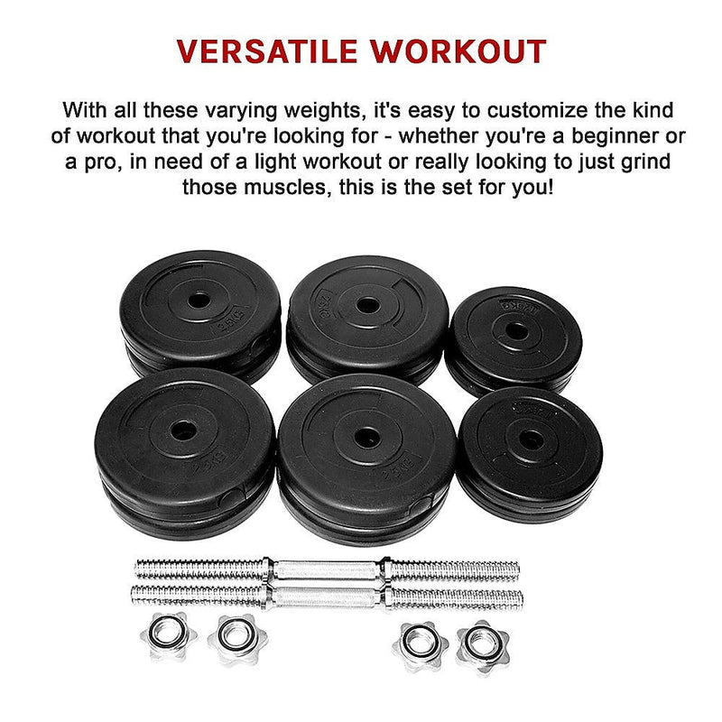 30KG Dumbbell Adjustable Weight Set Payday Deals