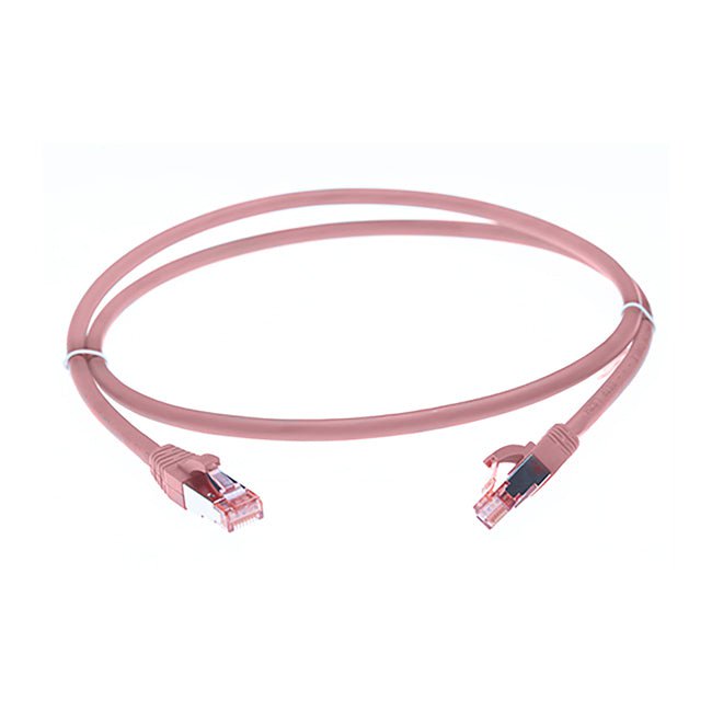 30m Cat 6A S/FTP LSZH Ethernet Network Cable. Pink Payday Deals