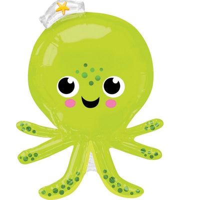 Under The Sea Silly Octopus SuperShape Foil Balloon