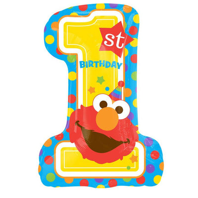 Sesame Street Elmo 1st Birthday SuperShape Foil Balloon