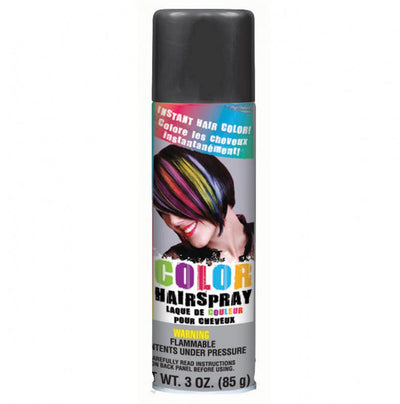 Hair Spray Black 85g Can - Crazy Hair day