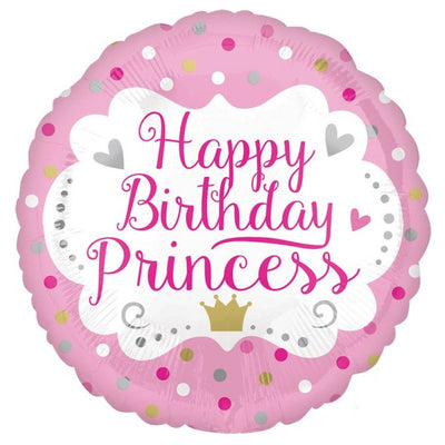 Happy Birthday Princess Foil Balloon