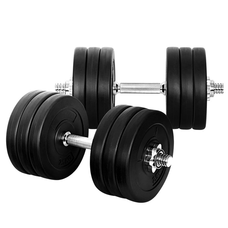 35kg Dumbbells Dumbbell Set Weight Plates Home Gym Fitness Exercise Payday Deals