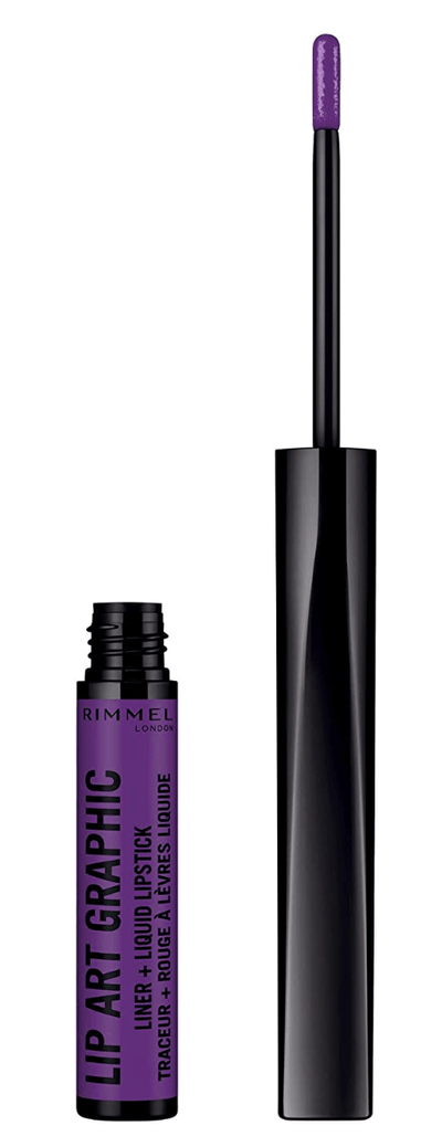Rimmel 2-in-1 London Lip Art Graphic Liner + Liquid Lipstick - 875 Master Piece