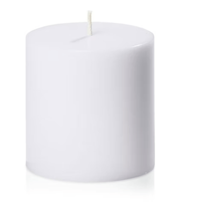 36x Premium Church Candle Pillar Candles White Unscented Lead Free 25Hrs - 7*10cm