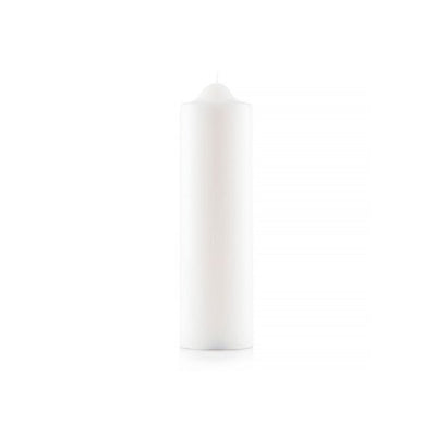 36x Premium Church Candle Pillar Candles White Unscented Lead Free 36Hrs - 5*15cm