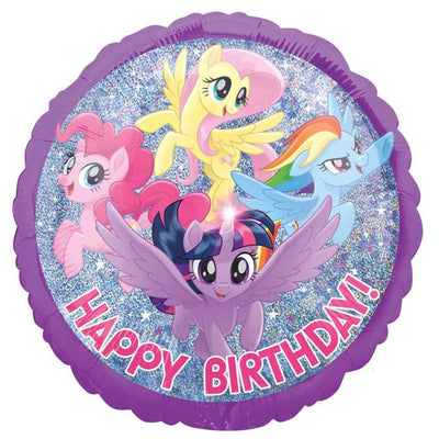 My Little Pony Friendship Adventures Happy Birthday Holographic Foil Balloon