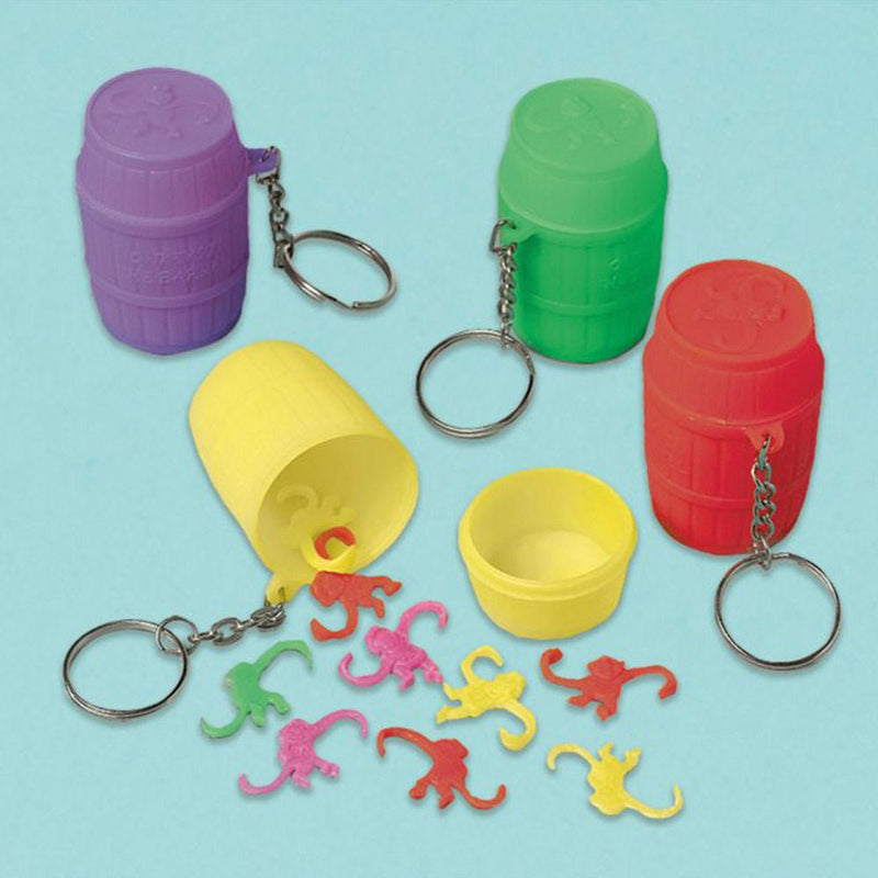 Monkey Game Keychains Value Favours 12 Pack 