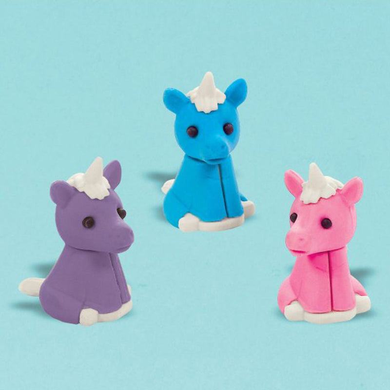 Unicorn Value Pack Party Loot Favours Erasers 12 Pack
