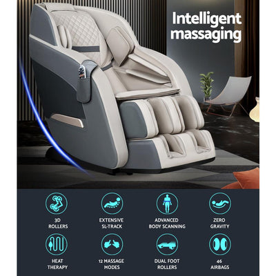 Livemor Electric Massage Chair Zero Gravity Recliner Shiatsu Kneading Massager Payday Deals