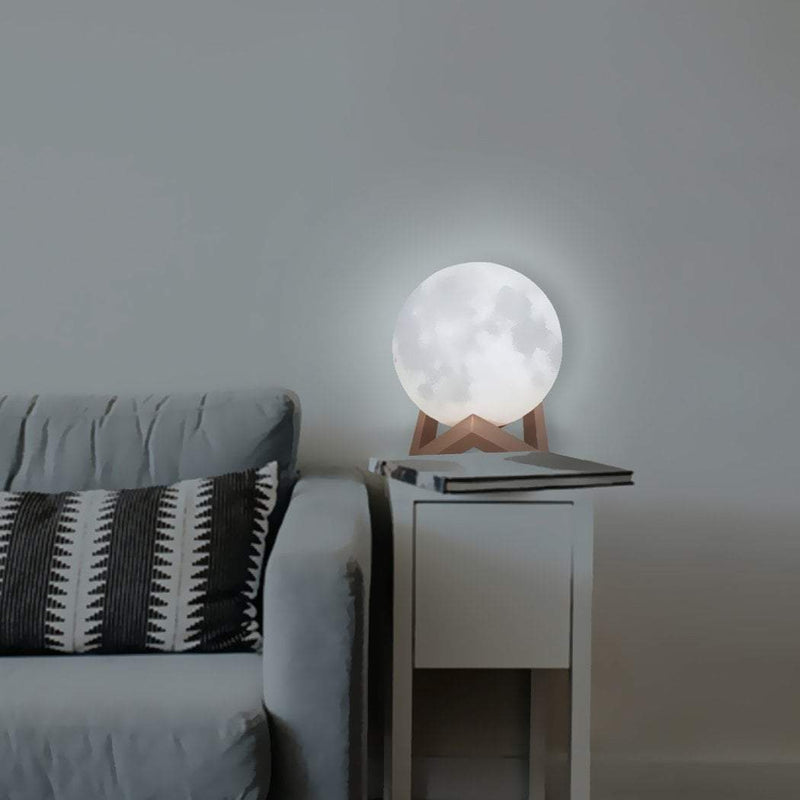 3D Magical Moon Lamp USB LED Night Light Moonlight Touch Sensor 15cm Diameter Payday Deals