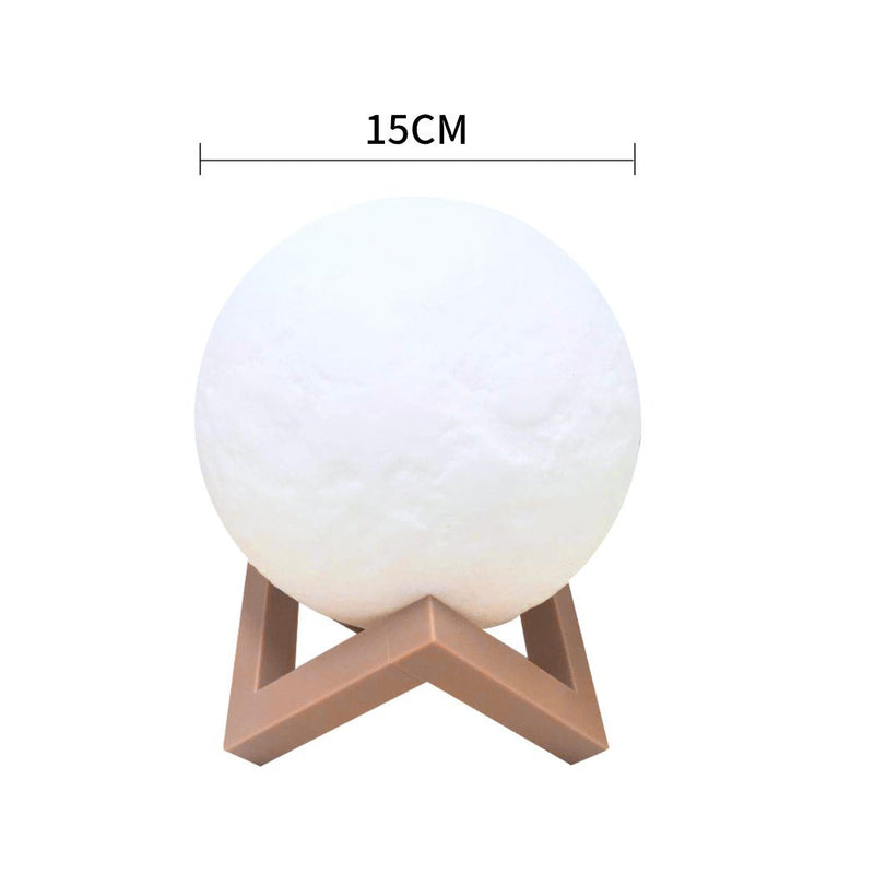 3D Magical Moon Lamp USB LED Night Light Moonlight Touch Sensor 15cm Diameter Payday Deals