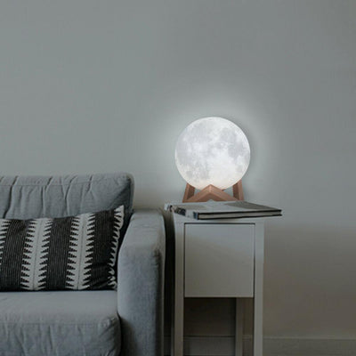 3D Magical Moon Lamp USB LED Night Light Moonlight Touch Sensor 20cm Diameter Payday Deals