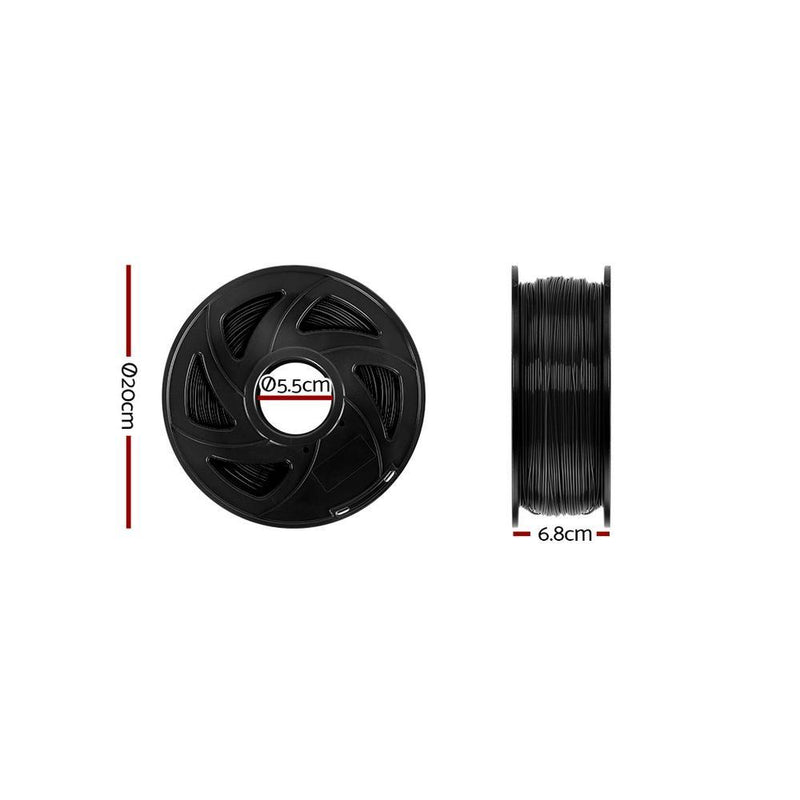 3D Printer Filament ABS 1.75mm 1kg per Roll Black