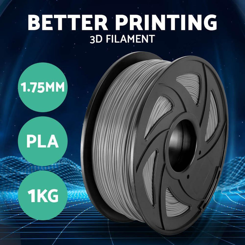 3D Printer Filament PLA 1.75mm 1kg per Roll Grey