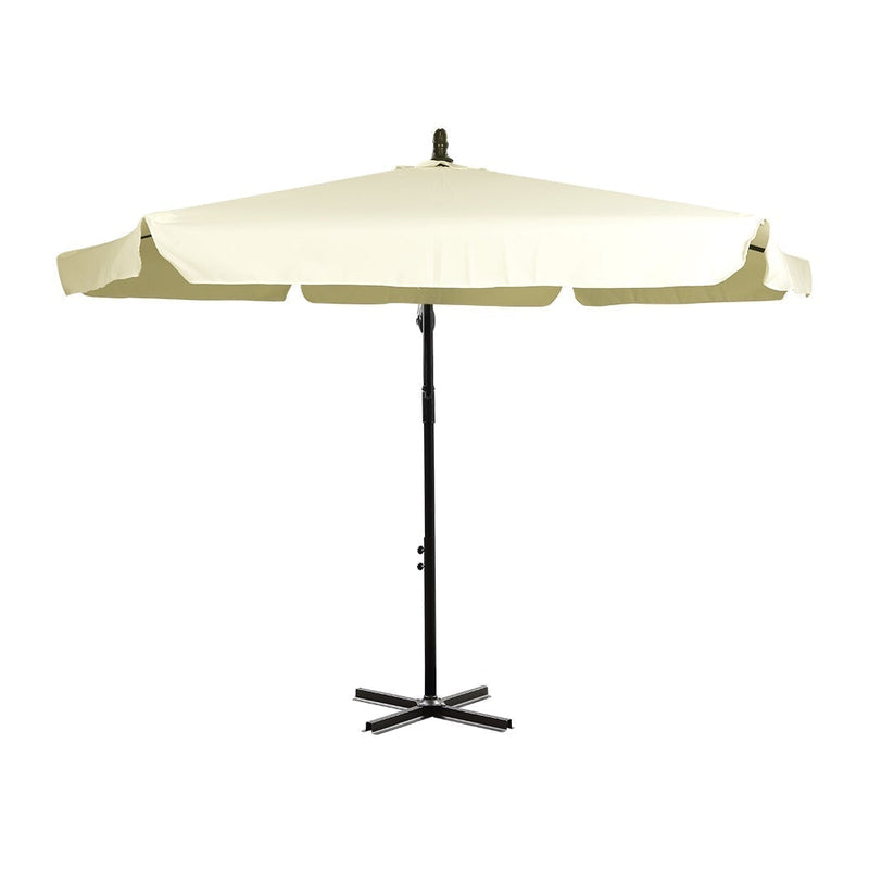 3M Patio Outdoor Umbrella Cantilever Beige Payday Deals