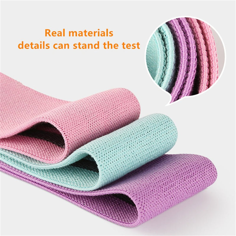 3PCS Resistance Bands Elastic Rubber Bands Exercise Band Yoga Fitness Payday Deals