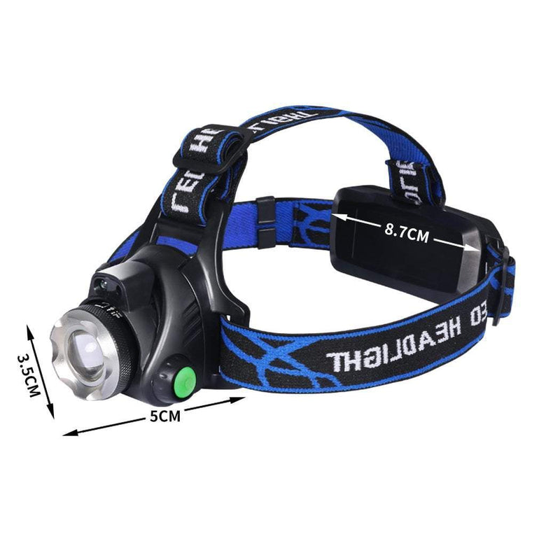 3x 500LM LED Headlamp Headlight Flashlight Head Torch Rechargeable CREE XML T6 Payday Deals
