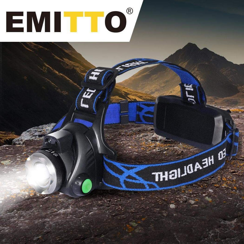 3x 500LM LED Headlamp Headlight Flashlight Head Torch Rechargeable CREE XML T6 Payday Deals