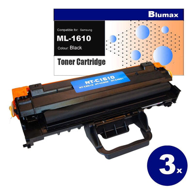 3x Blumax Alternative for Samsung ML-1610 Black Toner Cartridges