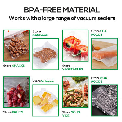 3x Vacuum Food Sealer Bag Bags Foodsaver Storage Saver Seal Commercial Heat Roll Payday Deals