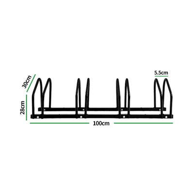 4-Bikes Stand Bicycle Bike Rack Floor Parking Instant Storage Cycling Portable Payday Deals