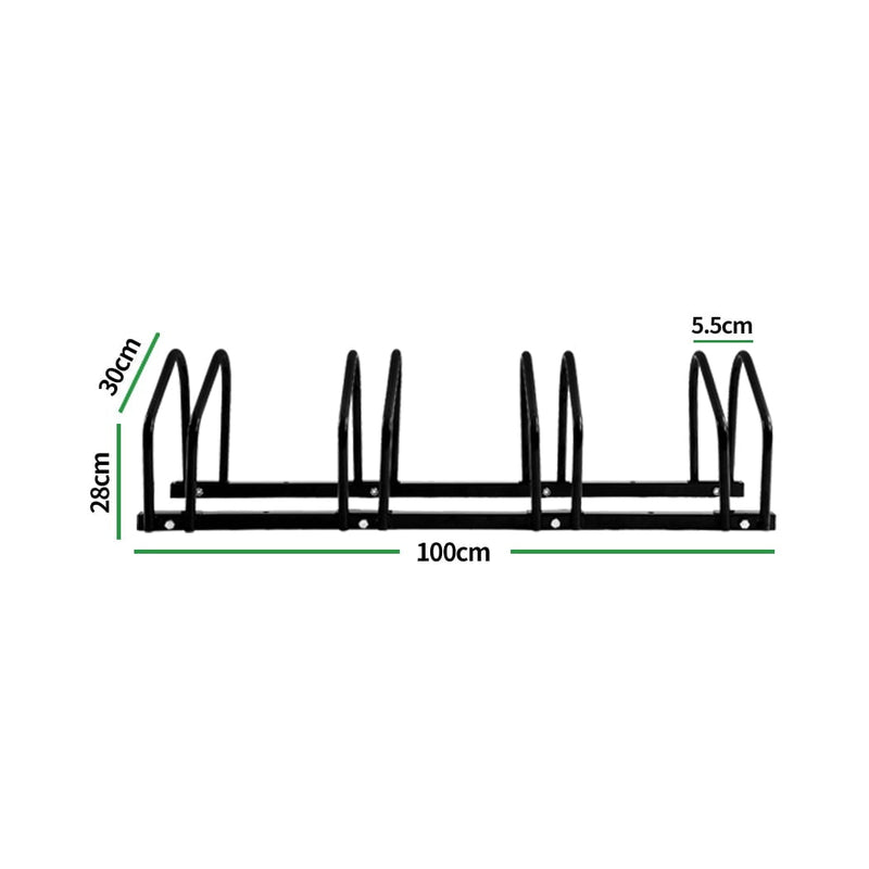 4-Bikes Stand Bicycle Bike Rack Floor Parking Instant Storage Cycling Portable Payday Deals