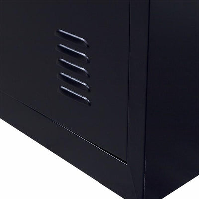 4-digit Combination Lock 4 Door Locker for Office Gym Black