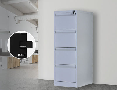 4-Drawer Shelf Office Gym Filing Storage Locker Cabinet Payday Deals
