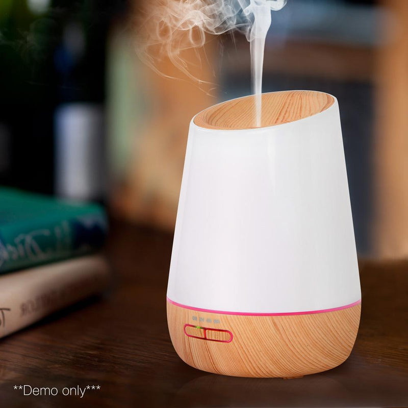4 in 1 Ultrasonic Aroma Diffuser 500ml  - Light Wood Payday Deals
