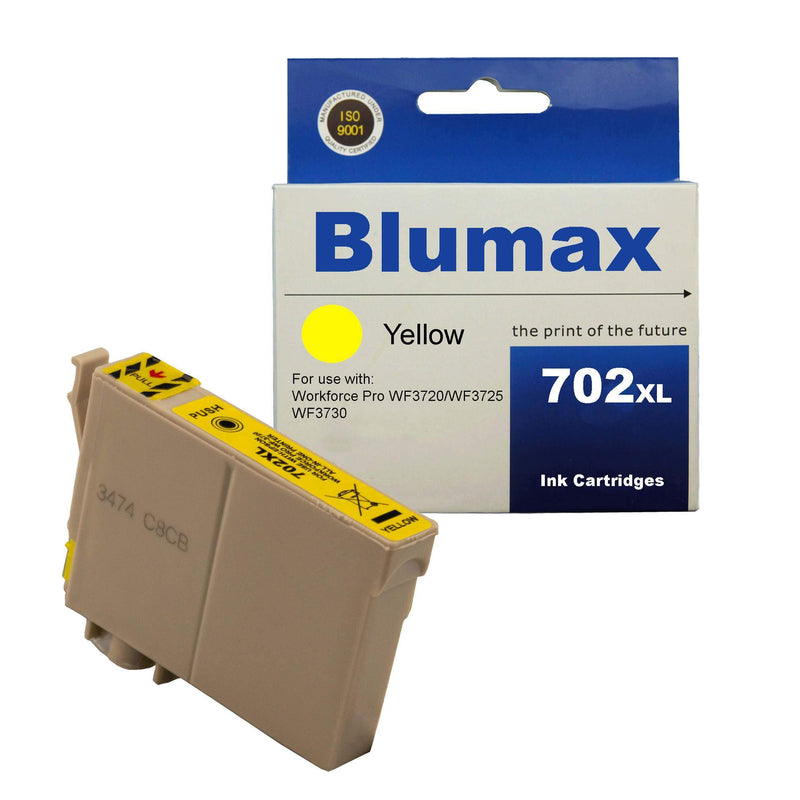4 Pack Blumax Alternative Ink Cartridges for Epson 702XL  (BK+C+M+Y) Payday Deals