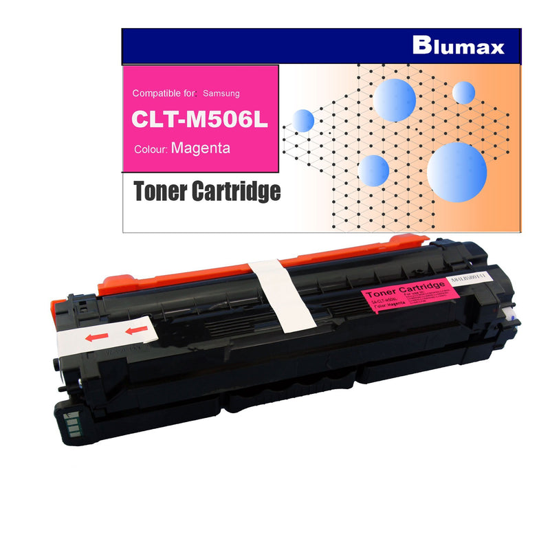 4 Pack Blumax Alternative Toner Cartridges for Samsung CLT-K506L/C506L/M506L/Y506L Payday Deals