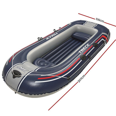 Bestway 4-person Inflatable Kayak Kayaks Canoe Raft Fishing HYDRO-FORCE Boat Payday Deals