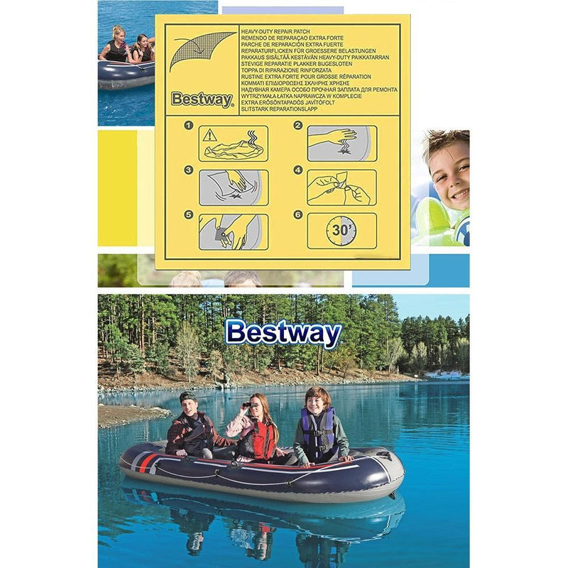 Bestway 4-person Inflatable Kayak Kayaks Canoe Raft Fishing HYDRO-FORCE Boat Payday Deals