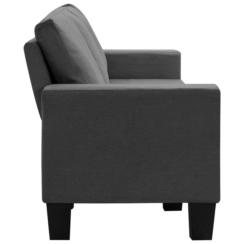 4-Seater Sofa Dark Grey Fabric Payday Deals