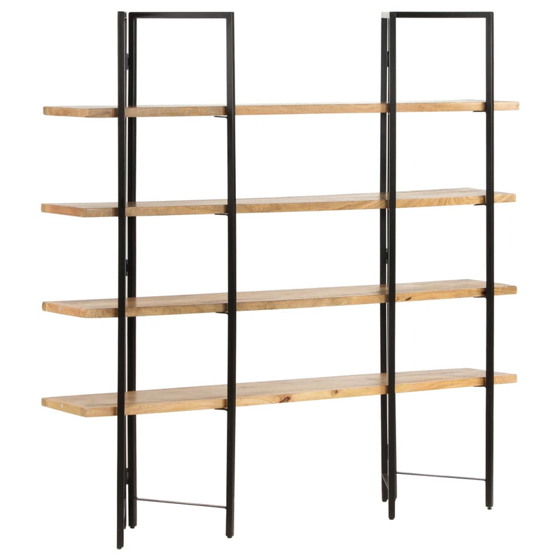 4-Tier Bookcase 160x35x160 cm Solid Mango Wood Payday Deals