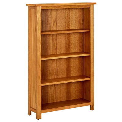 4-Tier Bookcase 70x22x110 cm Solid Oak Wood Payday Deals