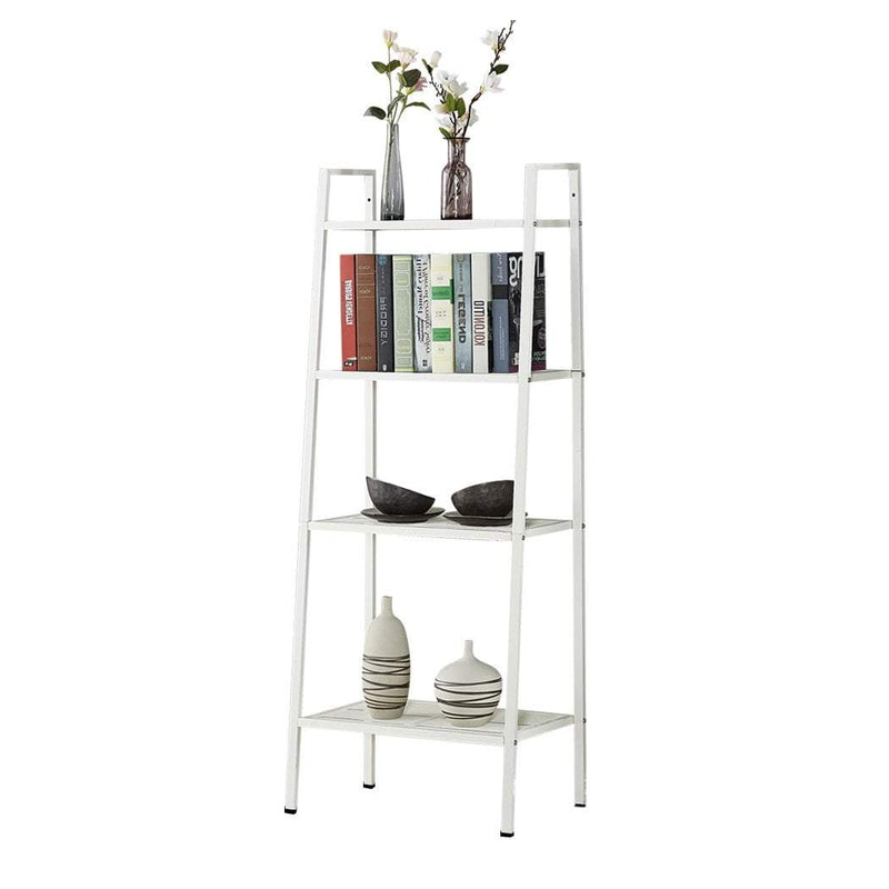 4 Tier Ladder Shelf Unit Bookshelf Bookcase Book Storage Display Rack Stand Payday Deals