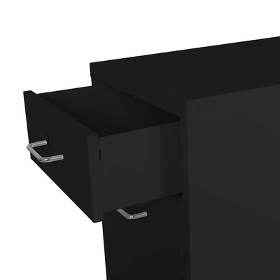 4 Tiers Steel Orgainer Metal File Cabinet With Drawers Office Furniture Black Payday Deals