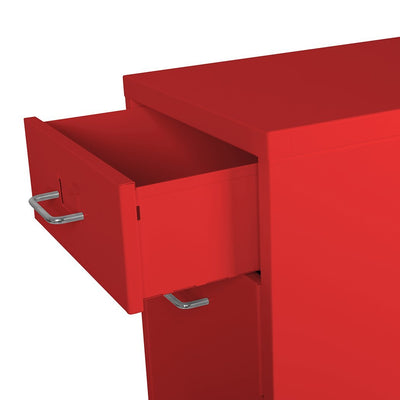 4 Tiers Steel Orgainer Metal File Cabinet With Drawers Office Furniture Red Payday Deals