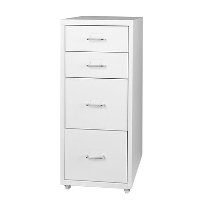 4 Tiers Steel Orgainer Metal File Cabinet With Drawers Office Furniture White Payday Deals
