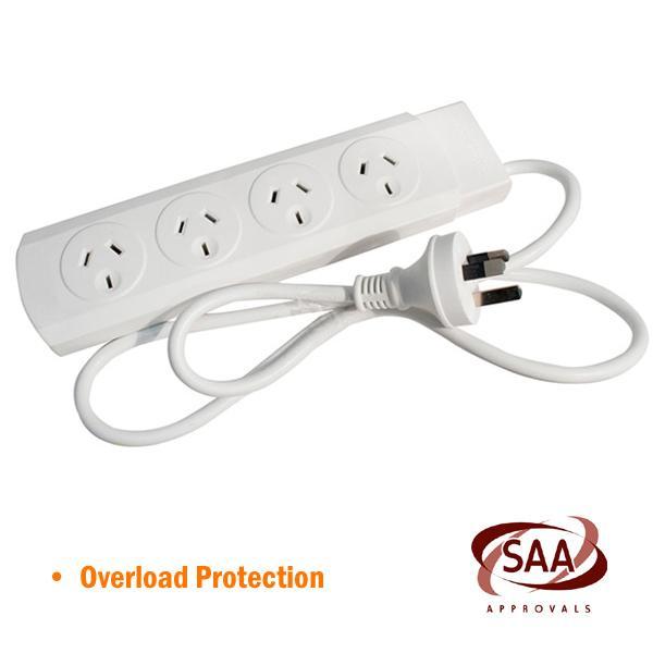4 Way Powerboard Overload Protection Payday Deals