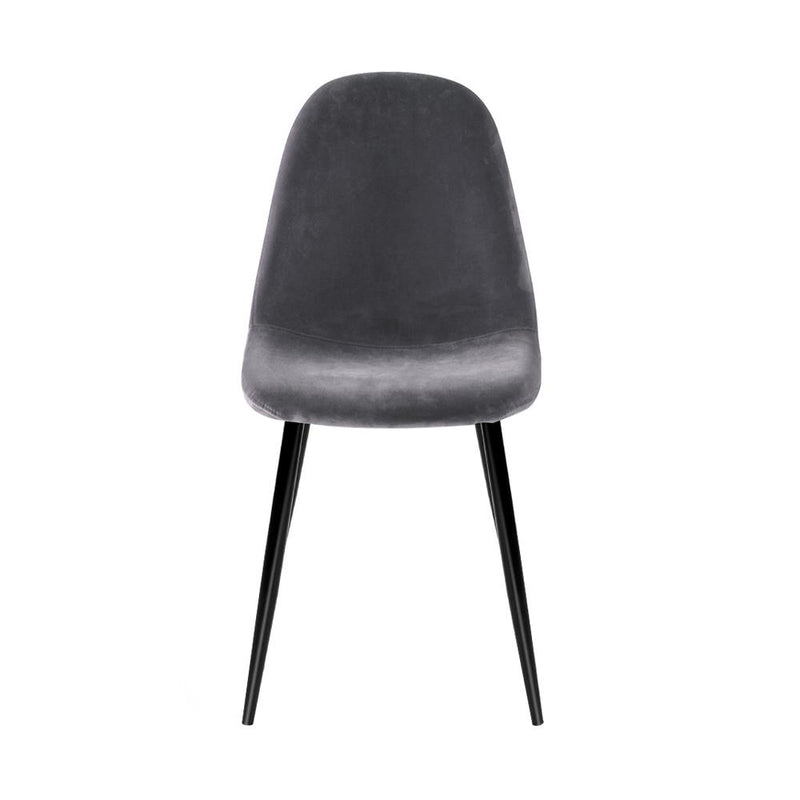 4 X Artiss Dining Chairs Dark Grey Payday Deals