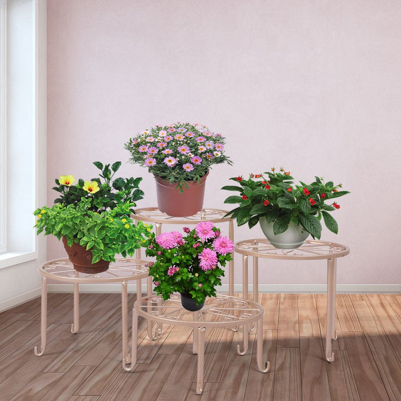 4 x Levede Metal Plant Stand Outdoor Indoor Garden Decor Flower Pot Rack Iron Payday Deals