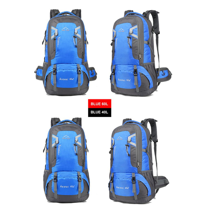 40L Waterproof Outdoor Hiking Backpack Camping Outdoor Trekking Bag(Blue) Payday Deals