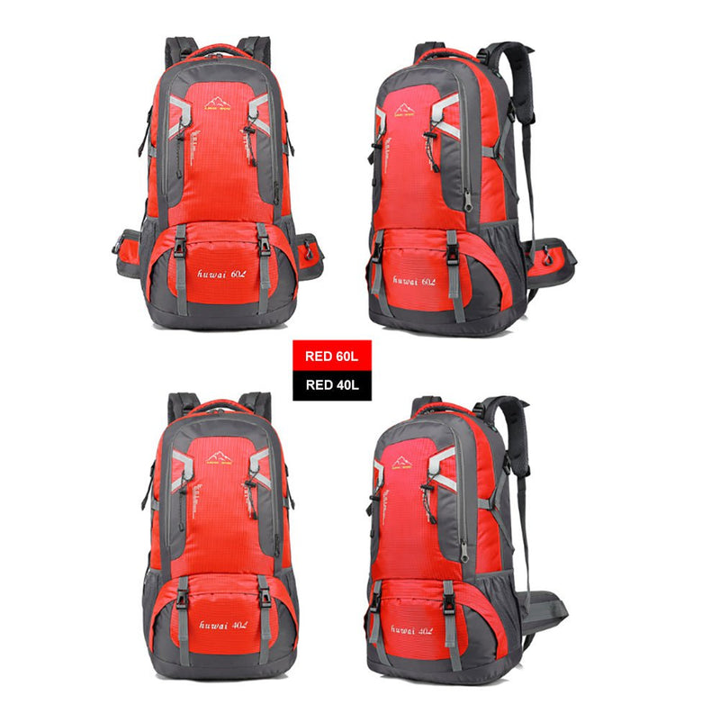 40L Waterproof Outdoor Hiking Backpack Camping Outdoor Trekking Bag(Red) Payday Deals