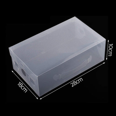 Artiss Set of 40 Clear Shoe Box Transparent Foldable Shoe Storage Stackable Case Payday Deals