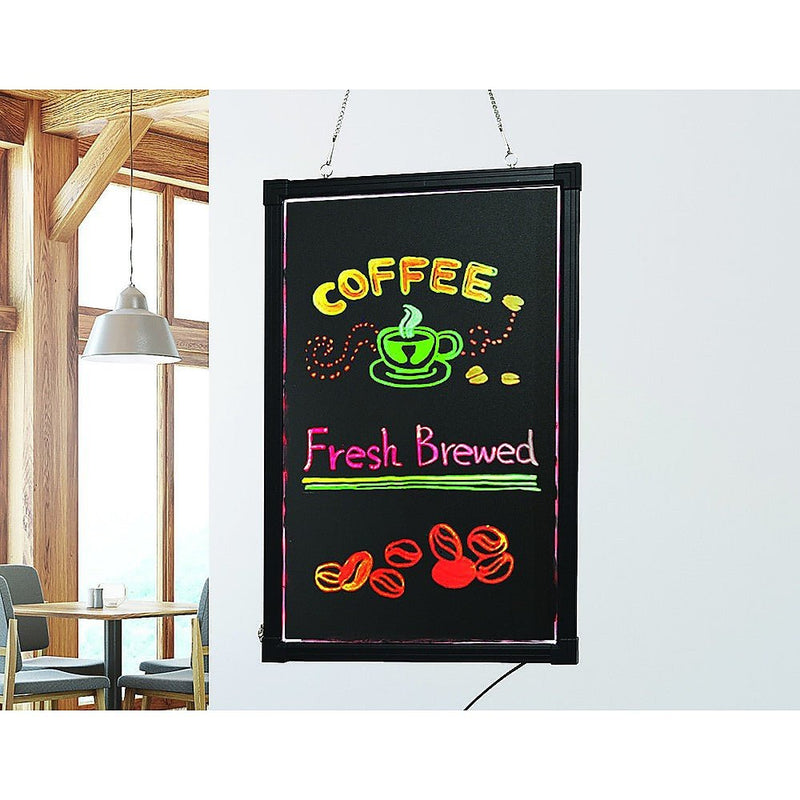 40x60cm LED Drawing Writing Board Remote Controlled Fluorescent Light Up Sensory Play Payday Deals